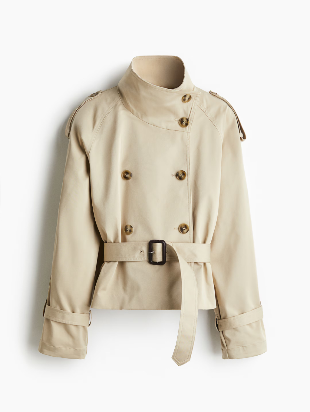 Tina Cropped Trench Coat