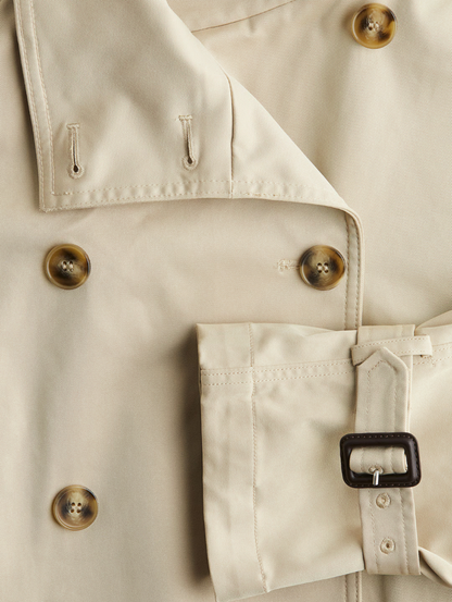 Tina Cropped Trench Coat